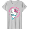 image:imageHello Kitty Ice Cream Cone Scoops I Did It Again TShirtSilver Grey