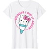 image:imageHello Kitty Ice Cream Cone Scoops I Did It Again TShirtWhite