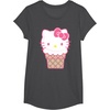 image:imageHello Kitty Ice Cream Cone TShirtDark Heather Grey