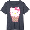 image:imageHello Kitty Ice Cream Cone TShirtHeather Blue