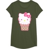 image:imageHello Kitty Ice Cream Cone TShirtOlive Green
