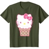 image:imageHello Kitty Ice Cream Cone TShirtOlive Green
