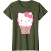 image:imageHello Kitty Ice Cream Cone TShirtOlive Green