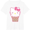 image:imageHello Kitty Ice Cream Cone TShirtWhite