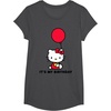 image:imageHello Kitty Its My Birthday TShirt SmallDark Heather Grey