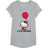 image:imageHello Kitty Its My Birthday TShirt SmallHeather Grey