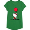 image:imageHello Kitty Its My Birthday TShirt SmallKelly Green