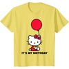 image:imageHello Kitty Its My Birthday TShirt SmallLemon Yellow