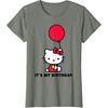 image:imageHello Kitty Its My Birthday TShirt SmallOlive Heather