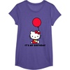 image:imageHello Kitty Its My Birthday TShirt SmallPurple Heather
