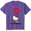 image:imageHello Kitty Its My Birthday TShirt SmallPurple Heather