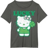 image:imageHello Kitty Lucky Clover Tee Shirt TShirtAsphalt Grey