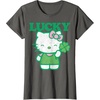 image:imageHello Kitty Lucky Clover Tee Shirt TShirtAsphalt Grey