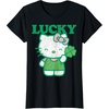 image:imageHello Kitty Lucky Clover Tee Shirt TShirtBlack