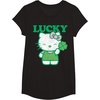 image:imageHello Kitty Lucky Clover Tee Shirt TShirtBlack