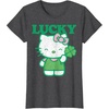 image:imageHello Kitty Lucky Clover Tee Shirt TShirtDark Heather Grey