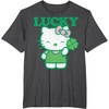 image:imageHello Kitty Lucky Clover Tee Shirt TShirtDark Heather Grey