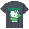 image:imageHello Kitty Lucky Clover Tee Shirt TShirtHeather Blue