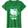 image:imageHello Kitty Lucky Clover Tee Shirt TShirtKelly Green