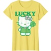 image:imageHello Kitty Lucky Clover Tee Shirt TShirtLemon Yellow