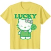 image:imageHello Kitty Lucky Clover Tee Shirt TShirtLemon Yellow