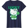 image:imageHello Kitty Lucky Clover Tee Shirt TShirtNavy Blue