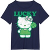 image:imageHello Kitty Lucky Clover Tee Shirt TShirtNavy Blue