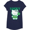 image:imageHello Kitty Lucky Clover Tee Shirt TShirtNavy Blue