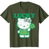 image:imageHello Kitty Lucky Clover Tee Shirt TShirtOlive Green