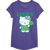 image:imageHello Kitty Lucky Clover Tee Shirt TShirtPurple Heather