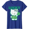 image:imageHello Kitty Lucky Clover Tee Shirt TShirtRoyal Blue