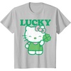 image:imageHello Kitty Lucky Clover Tee Shirt TShirtSilver Grey