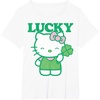 image:imageHello Kitty Lucky Clover Tee Shirt TShirtWhite