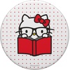 image:imageHello Kitty Nerd Glasses Book Studying PopSockets Adhesive PopGripAdhesive PopGrip