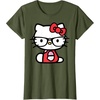 image:imageHello Kitty Nerd Glasses TShirtOlive Green