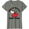 image:imageHello Kitty New York Big Apple Tee Shirt TShirtOlive Heather