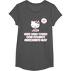 image:imageHello Kitty One Kind Word Can Change Someones Day TShirt SmallAsphalt Grey
