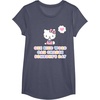 image:imageHello Kitty One Kind Word Can Change Someones Day TShirt SmallHeather Blue