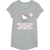 image:imageHello Kitty One Kind Word Can Change Someones Day TShirt SmallHeather Grey