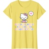 image:imageHello Kitty One Kind Word Can Change Someones Day TShirt SmallLemon Yellow