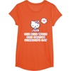 image:imageHello Kitty One Kind Word Can Change Someones Day TShirt SmallOrange