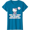 image:imageHello Kitty One Kind Word Can Change Someones Day TShirt SmallSapphire Blue