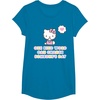 image:imageHello Kitty One Kind Word Can Change Someones Day TShirt SmallSapphire Blue