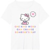 image:imageHello Kitty One Kind Word Can Change Someones Day TShirt SmallWhite