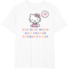 image:imageHello Kitty One Kind Word Can Change Someones Day TShirt SmallWhite