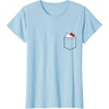 image:imageHello Kitty Peeking Pocket Tee Shirt TShirtBaby Blue