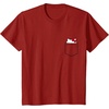 image:imageHello Kitty Peeking Pocket Tee Shirt TShirtCranberry Red