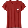image:imageHello Kitty Peeking Pocket Tee Shirt TShirtCranberry Red