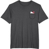 image:imageHello Kitty Peeking Pocket Tee Shirt TShirtDark Heather Grey