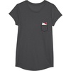 image:imageHello Kitty Peeking Pocket Tee Shirt TShirtDark Heather Grey